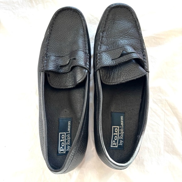 Polo by Ralph Lauren Adante Black Pebble leather loafers.SZ 10 D NWOT main image 11